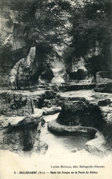 A Bellegarde dans les Gorges de la Perte du Rhone © Coll Rondeau BMLyon Promofluvia