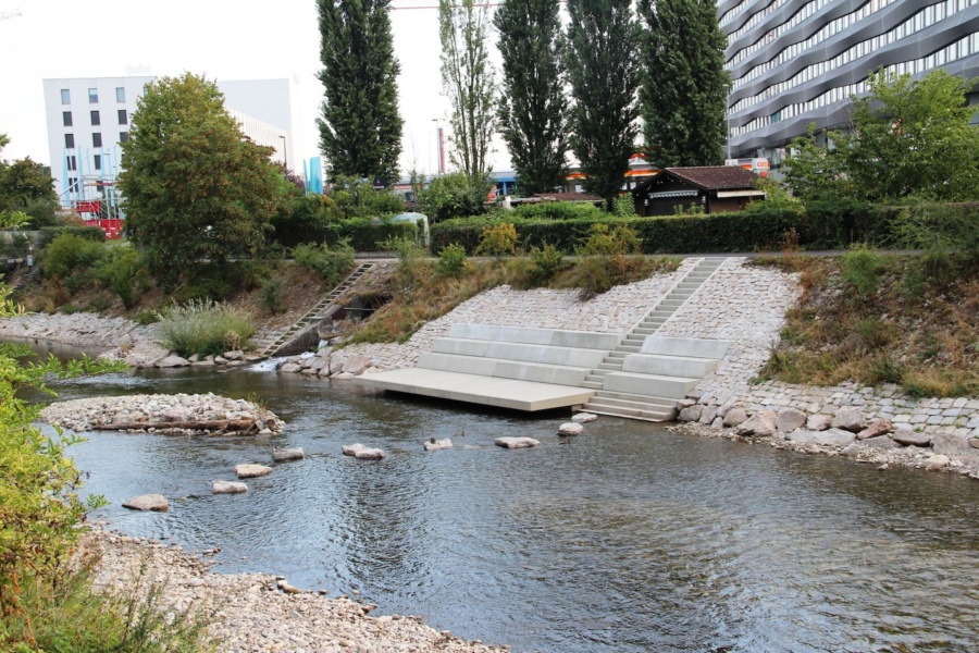 Bord du Rhone a Viege © Commune de Viege