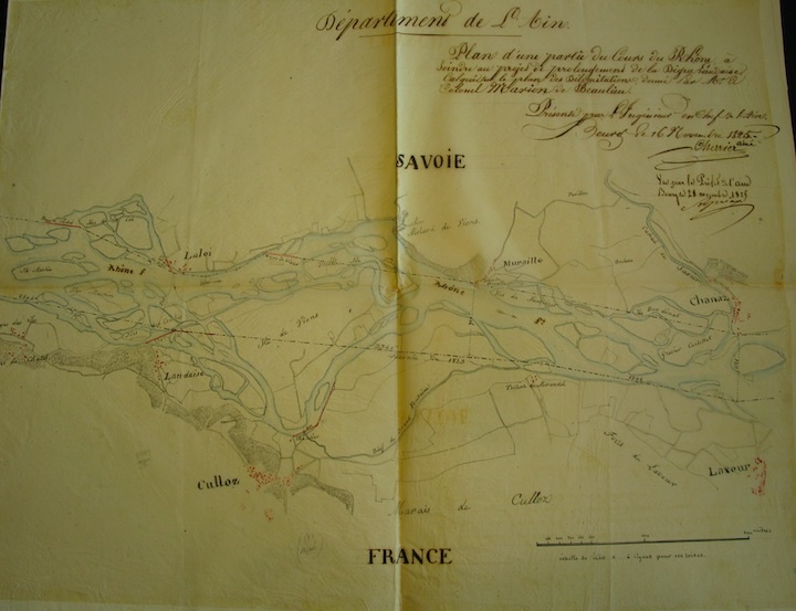 Carte de la Chautagne 1825 © Jean Michel Oivier