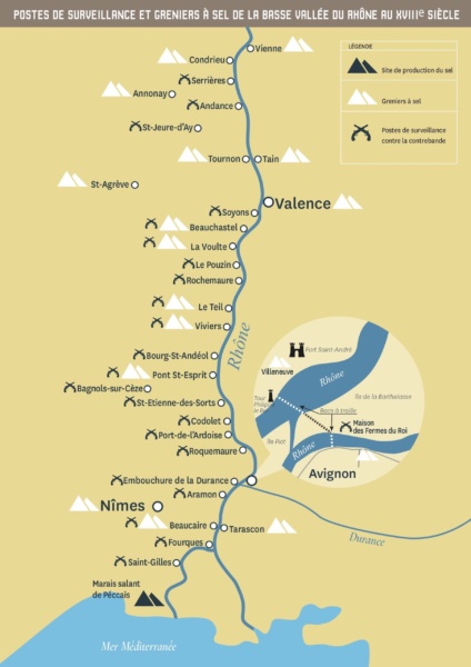 Carte des greniers a sel CMN © Benedicte Soumille et Thierry Roubaud