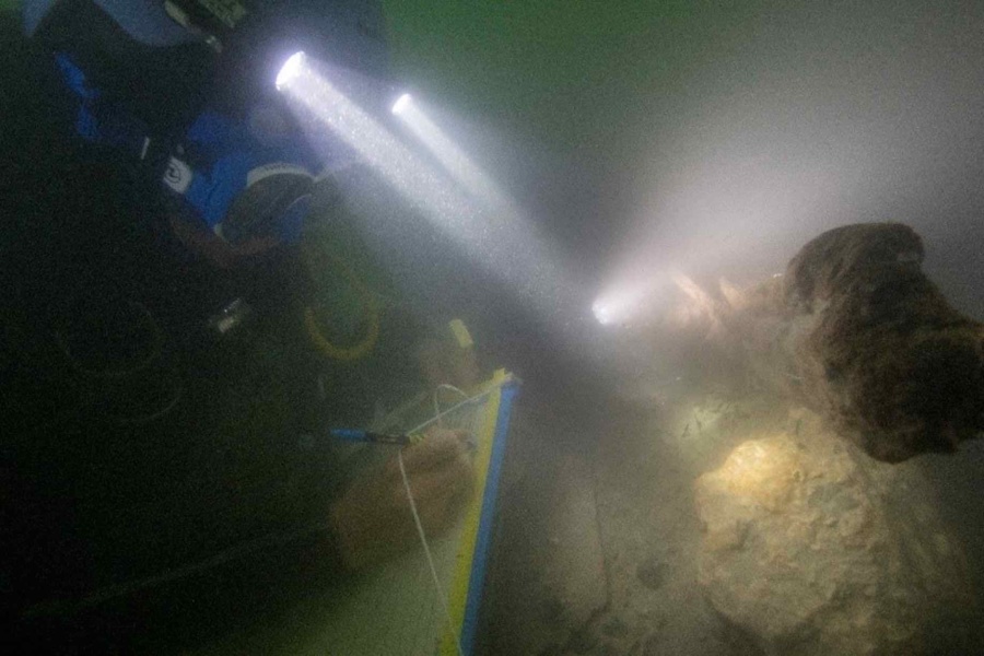 Documentation d une des epaves du Rhone © L Roux Centre Camille Jullian CNRS Aix Marseille Universite