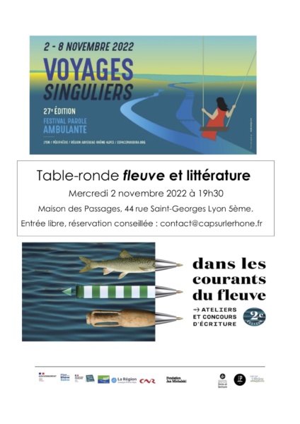 Flyer table ronde Dansles courants du fleuve © Cap sur le Rhone