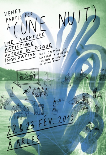 Flyer ( UNE NUIT) Arles © La Folie Kilomètre