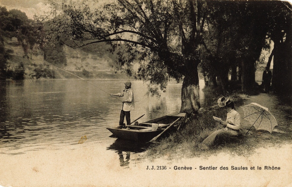 Genève loisir bord de Rhône © Coll Rondeau, Promofluvia - BM Lyon