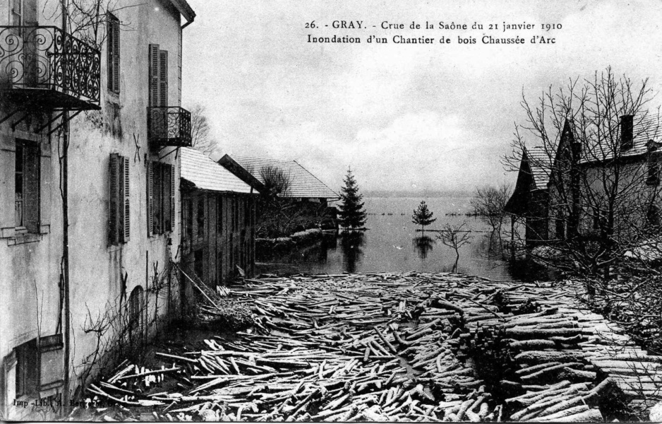 Gray inondé janvier 1910 © LBonnamour