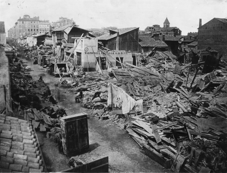 Inondations de Lyon en © BM Lyon