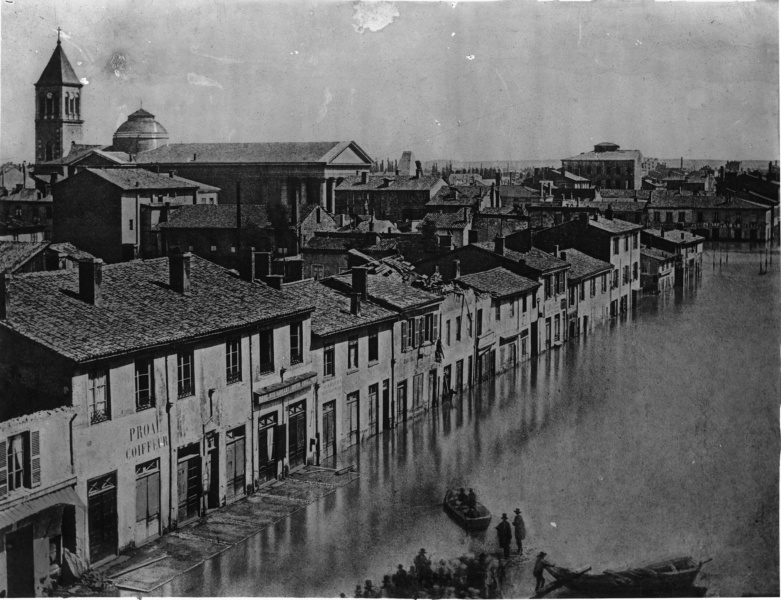 Inondations de Lyon en 1856 © BM Lyon