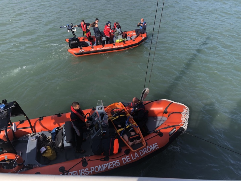 Intervention pompier sur le Magellaan 2 © Lycee des Catalins