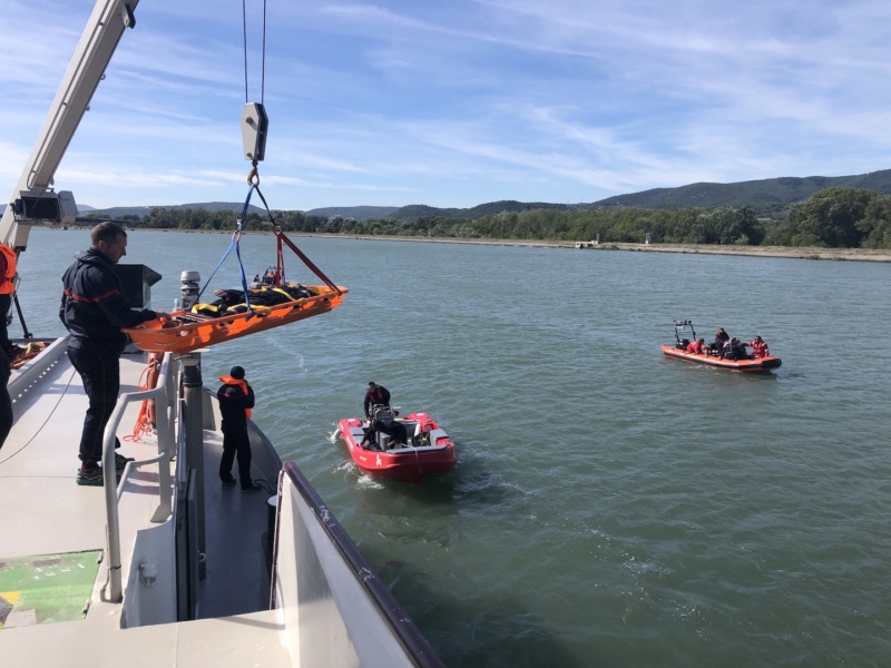 Intervention pompiers sur le Magellaan © Lycee des Catalins