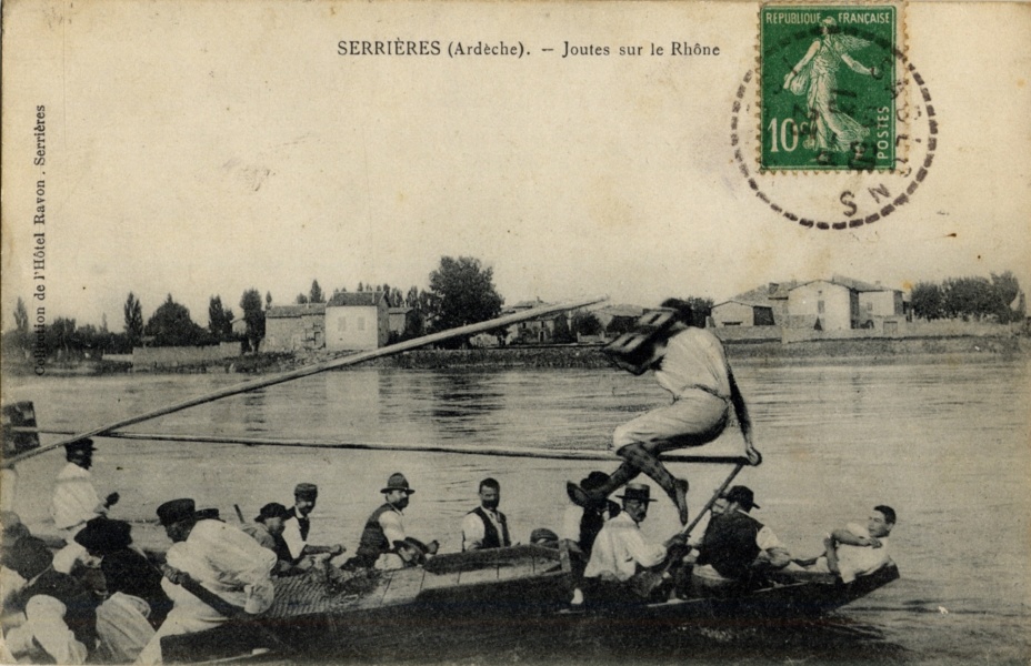 Joutes à Serrières © Coll Dürenmatt, Promofluvia BM Lyon