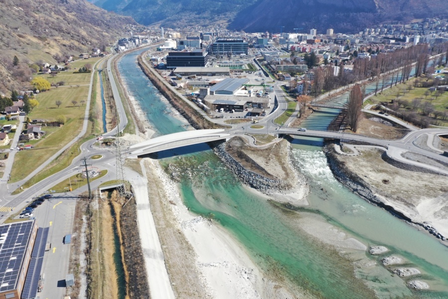 Le Rhone a Viege © Commune de Viege