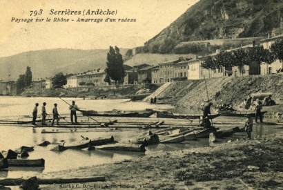 Radeaux et radeliers © Coll Dürenmatt, Promofluvia-BM Lyon