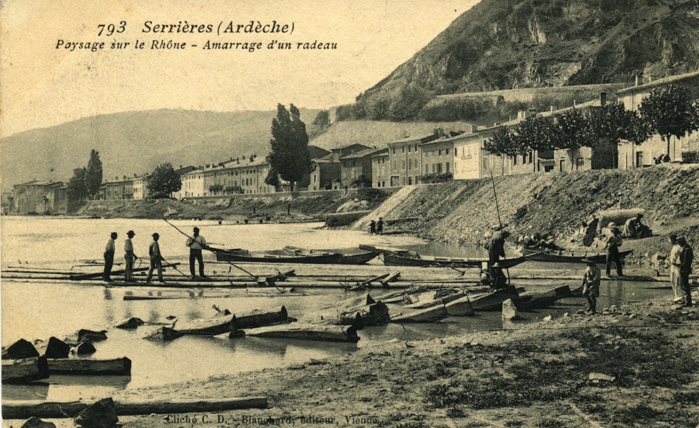 Radeaux et radeliers © Coll Dürenmatt, Promofluvia-BM Lyon