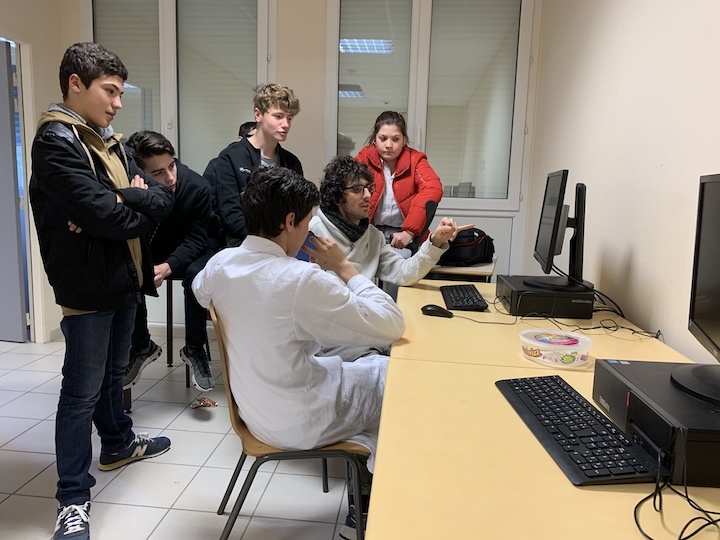 semaine tournage au Lycee des Catalins © L