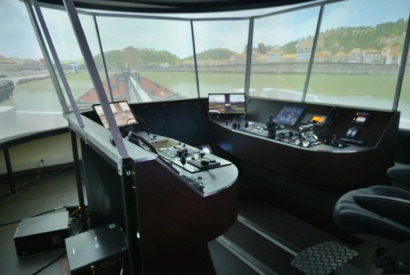 Simulateur de navigation sur le Rhône et la Saône © Gilles Durel, Promofluvia