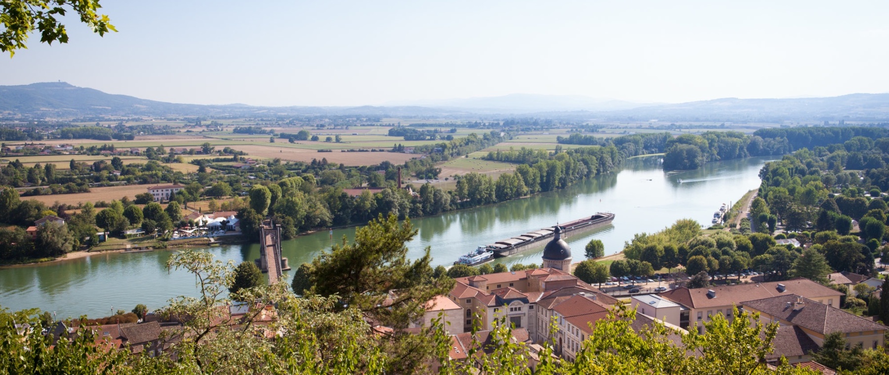 Trévoux et la Saône © Daniel Gillet Avenir Dombes Saône