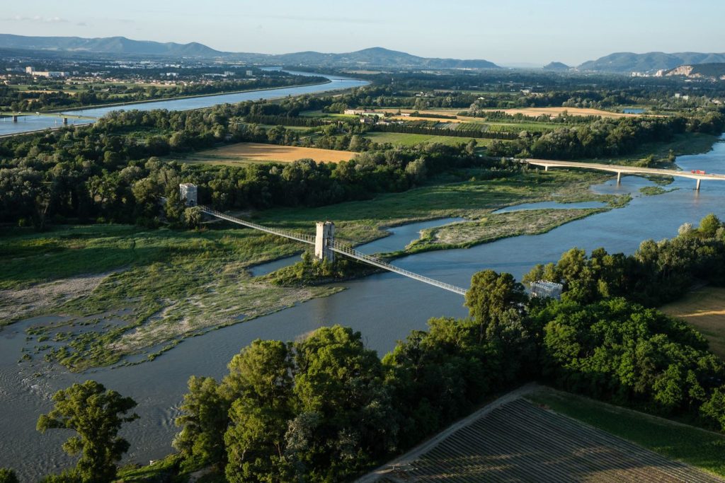 Passerelle himalayenne de Rochemaure - Cap sur le Rhone